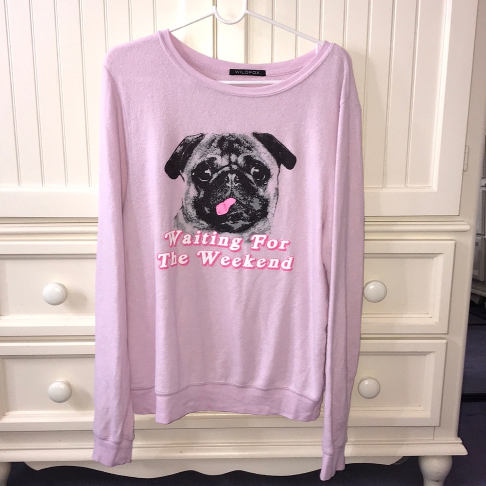 NWOT Wildfox Waiting for The Weekend sweater